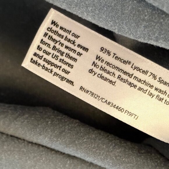 XL Eileen Fisher Blue Tencel Spandex Knit Tunic Top - Picture 5 of 5